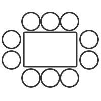 Blockbestuhlung: 19 Personen